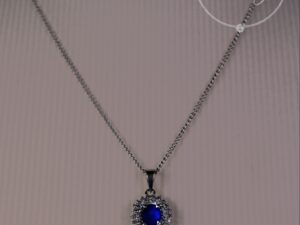 YGP 43 - 14 kT Pendant with Blue Sapphire & Diamond