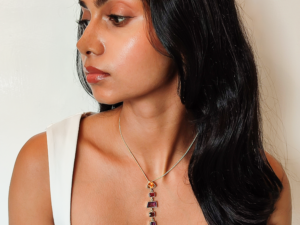 Pendant with Citrine, Amethyst & Garnet