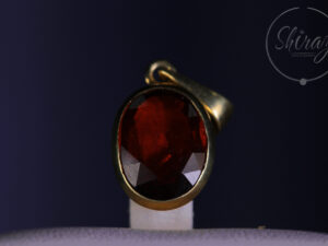 Silver Pendant with Garnet